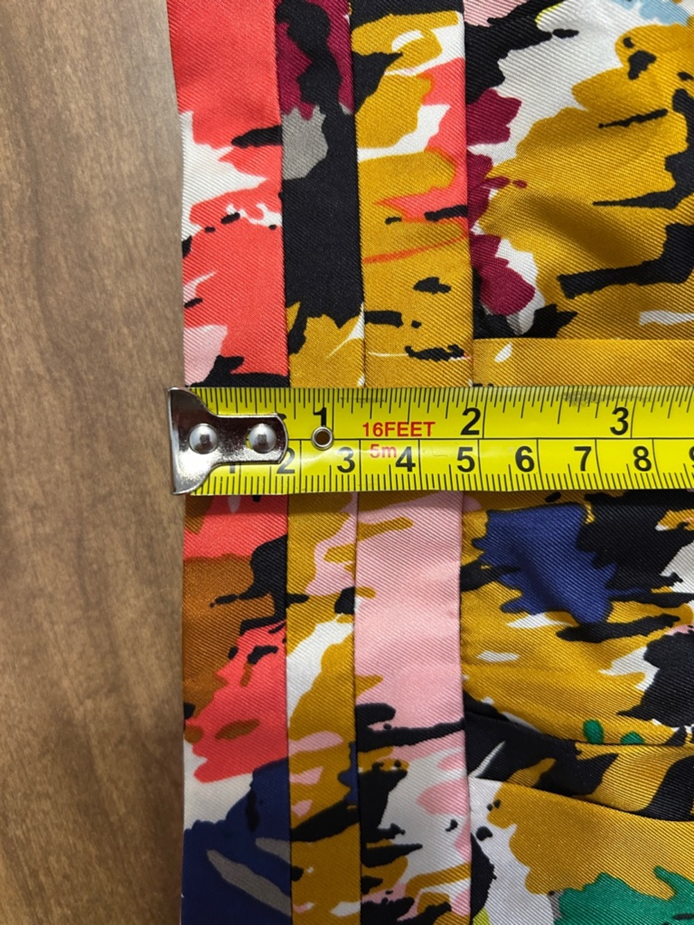 J. Crew 100% Silk Skirt Women Vibrant Colorful Paint Splatter A-Line - Size 14 - Picture 11 of 14